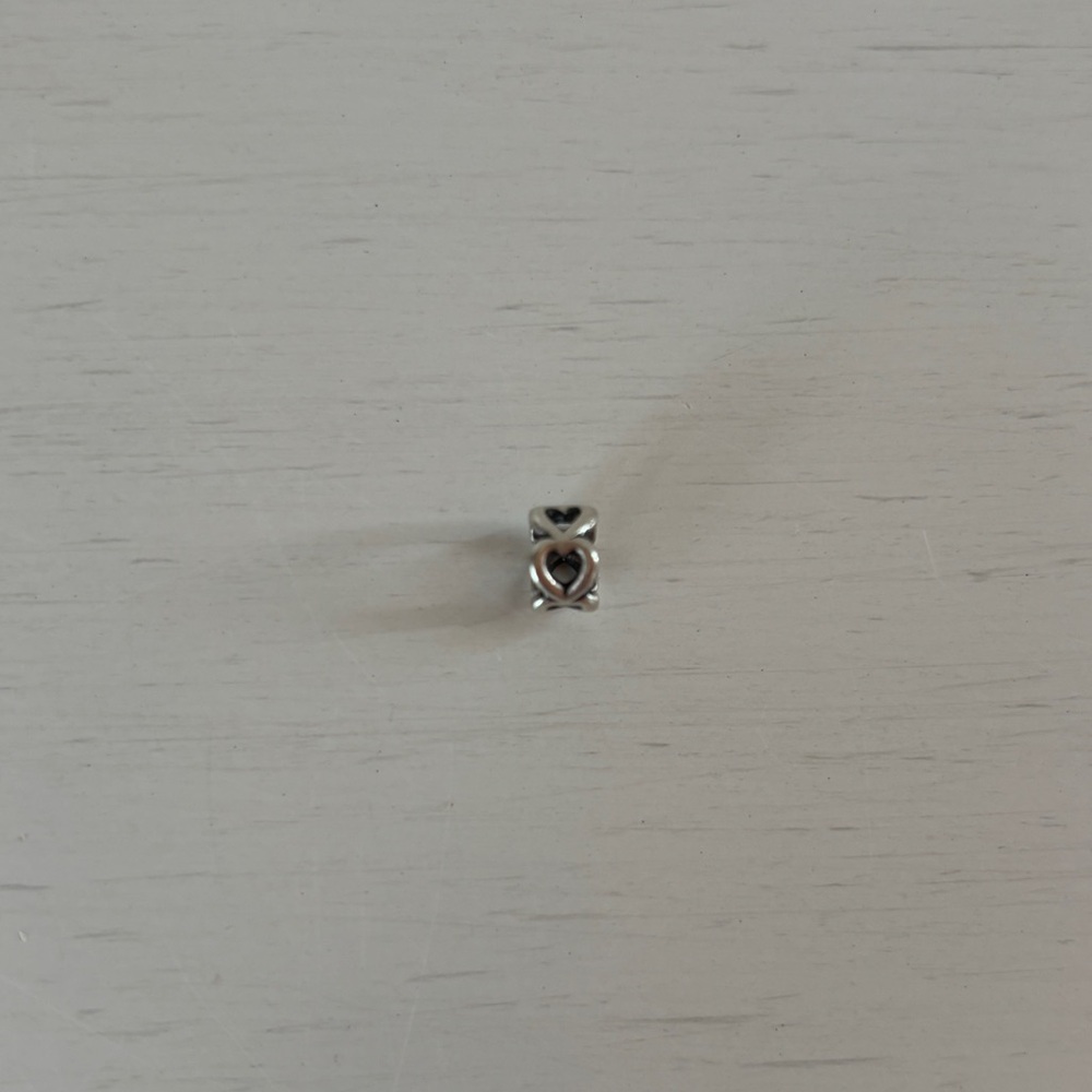 Pandora sterling silver heart spacer charm